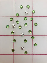 Rhinestones - 16SS Czech Bright-Cut Rose Montees Peridot